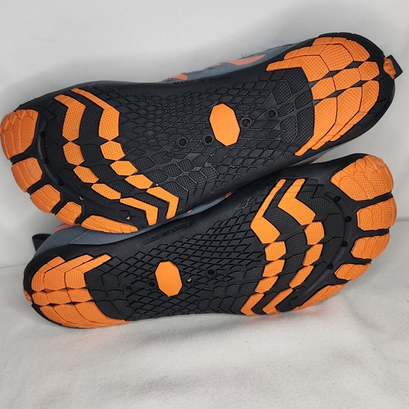 Sport Water Shoes Quick-Dry Barefoot Aqua Socks Beach Swim Gray Orange 42 - Picture 7 of 7